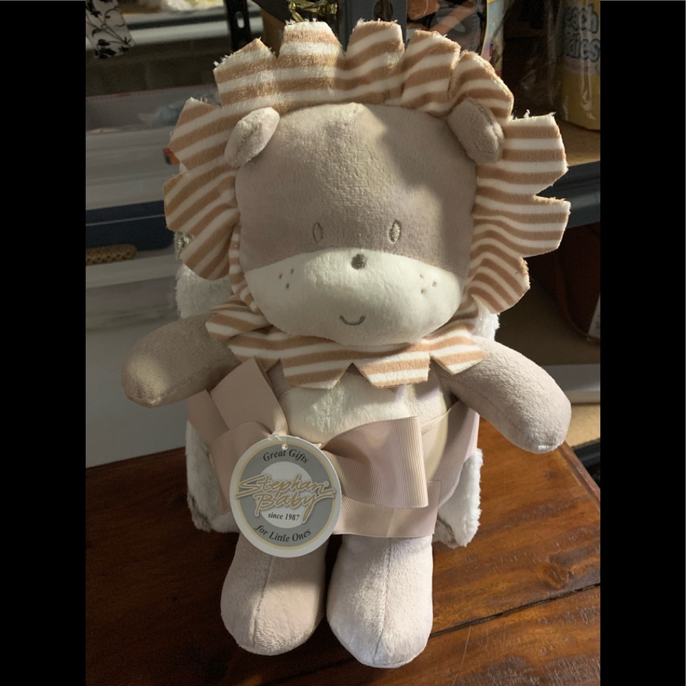 Plush Blanket & Plush Lion Set